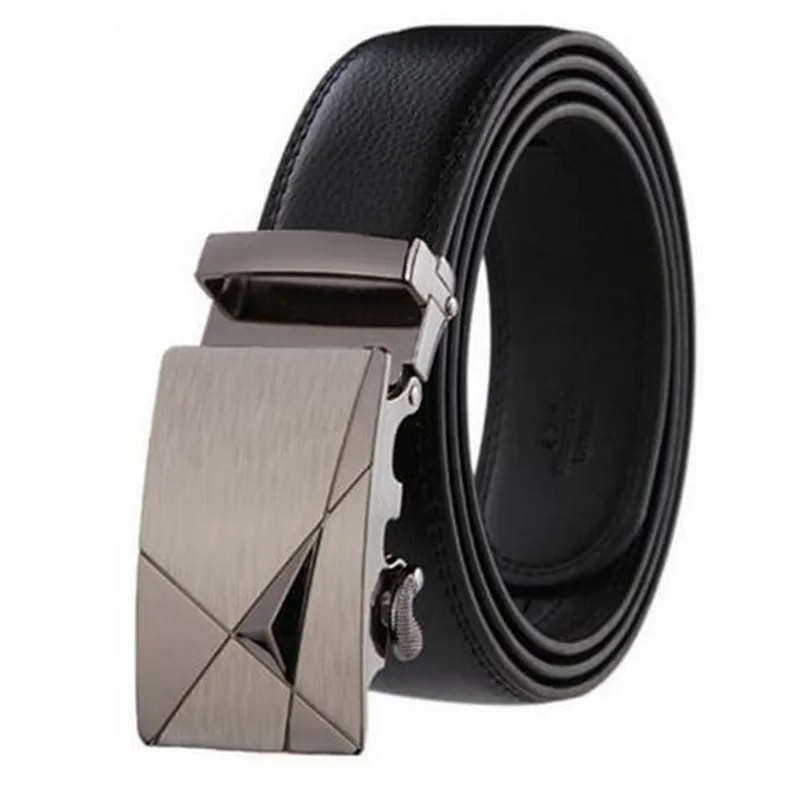 New Fashion Luxury Black Leather Automatic Mens Casual Waistband Waist Strap Belt Belts | Аксессуары для одежды