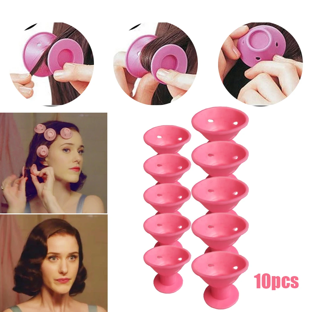 10/20/30pcs/set Magic Hair Care Rollers for Curler Sleeping No Heat Soft Rubber Silicone Hair Curler Twist Hair Styling DIY Tool