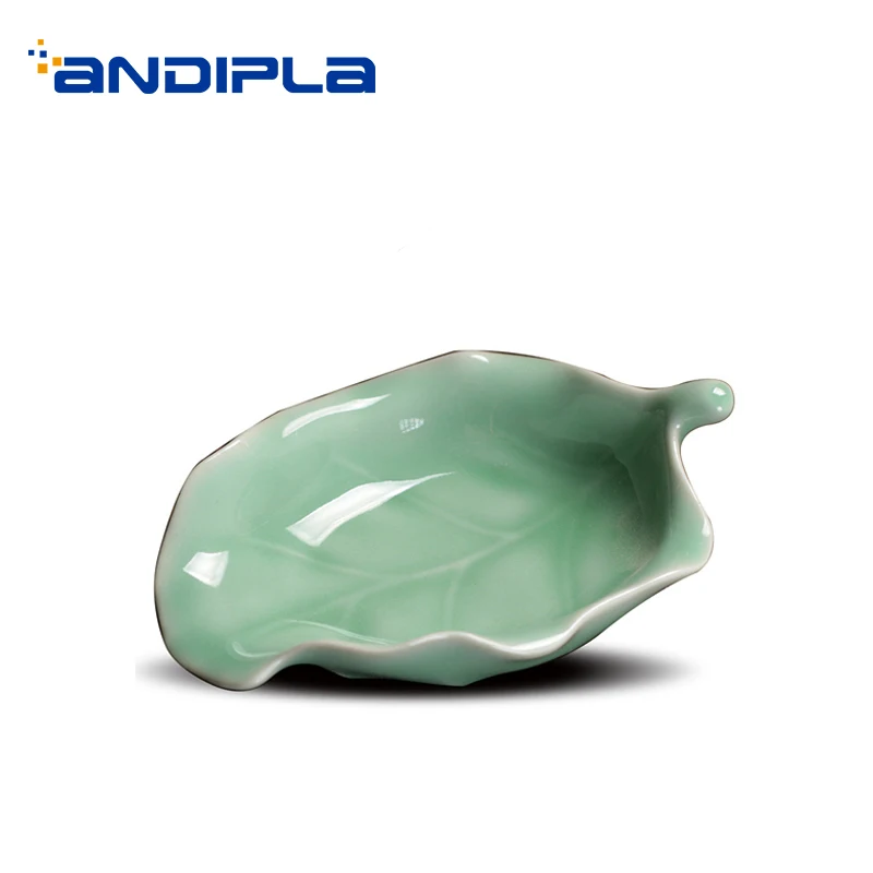 Чайный сервиз Longquan Celadon в форме листа чайный держатель для листьев китайского