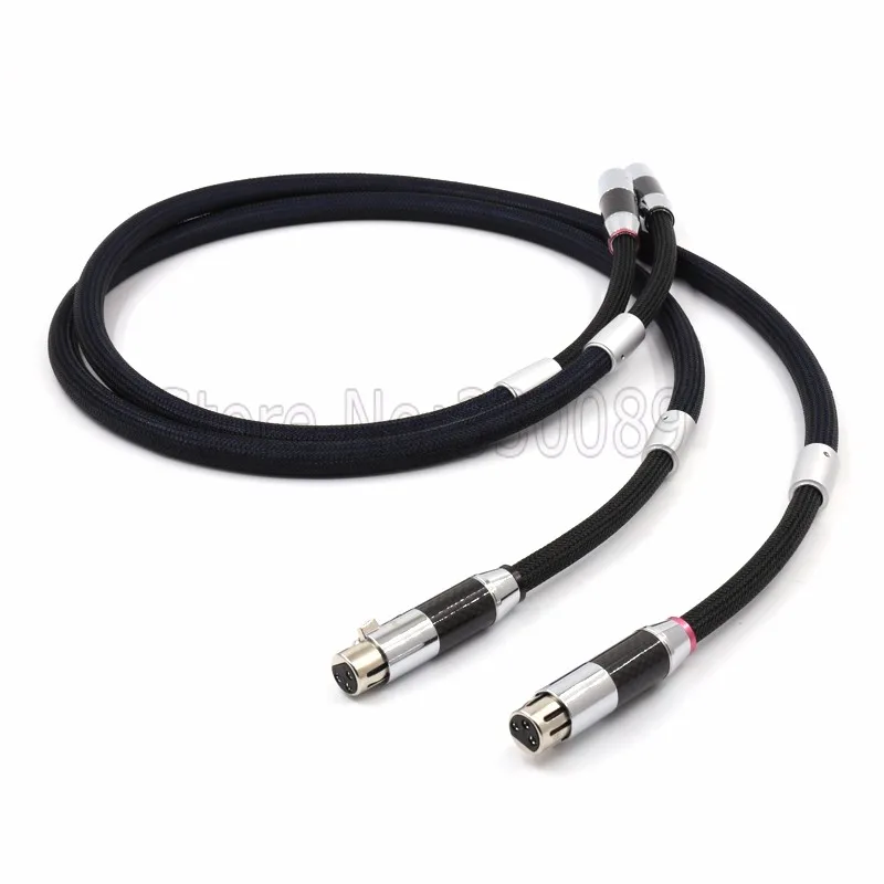3 м/пара Lineflux(XLR) аудио кабель XLR с углеродного волокна Соединительный Штепсель XLR