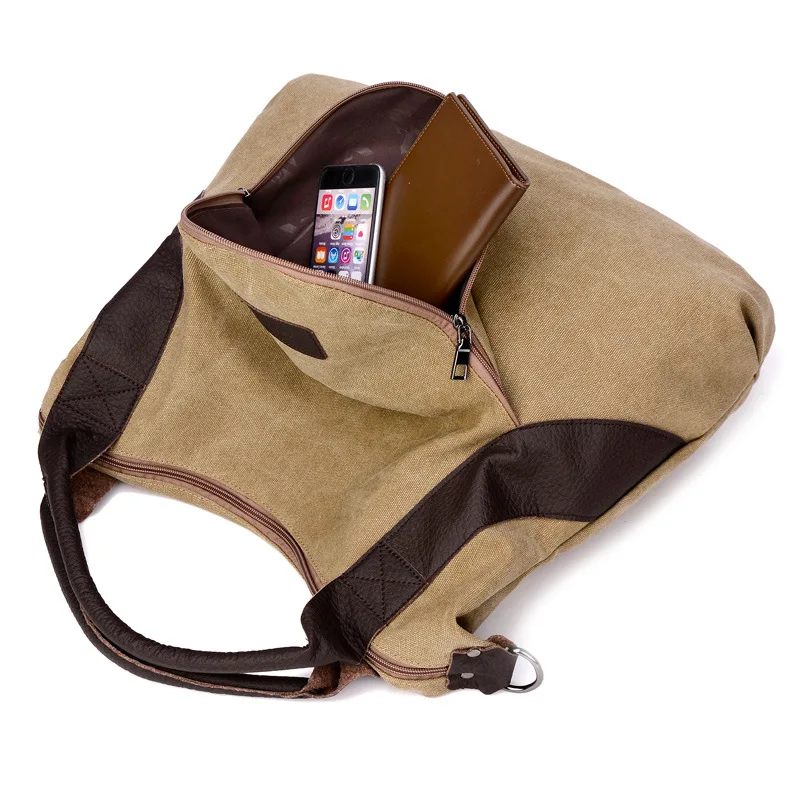 2018 Большая повседневная женская кожаная сумка большой ёмкости Винтажная