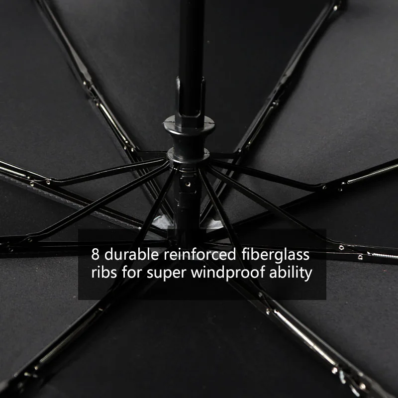 Автоматический двухслойный зонт 125 см от дождя для женщин трехскладной