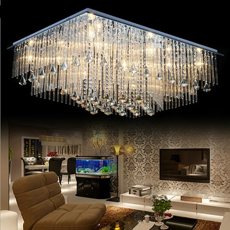 Производители оптовая продажа хрустальная лампа прямоугольные светильники для