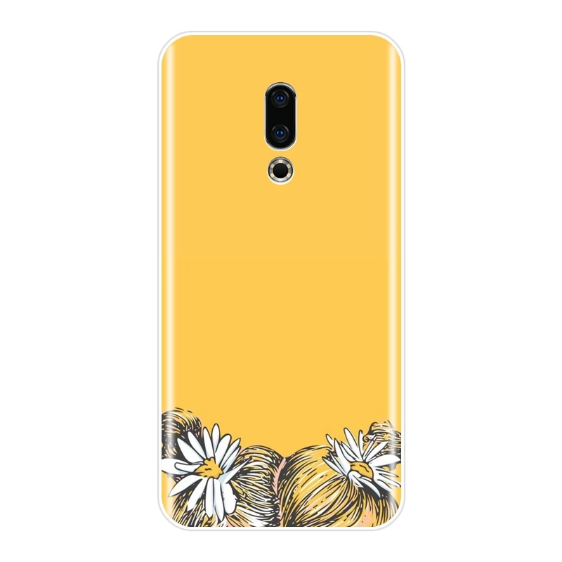 Для Meizu 16th 16x15 Lite 16 Plus чехол для телефона силиконовый желтый кот девочка Звезда