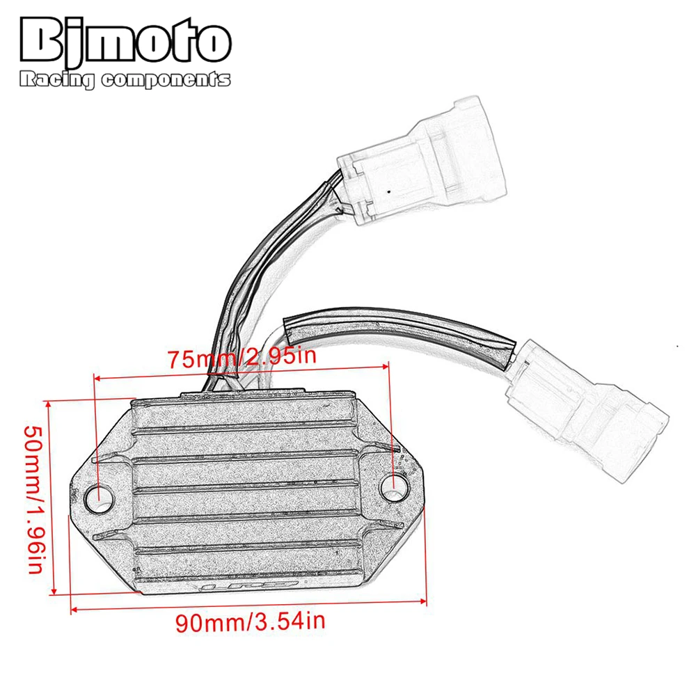

BJMOTO Motorcycle 12V Voltage Regulator Rectifier For Yamaha YZ250F 2014-2018 YZ450F 2014-2019 Motorbikes 1SL-81960-00