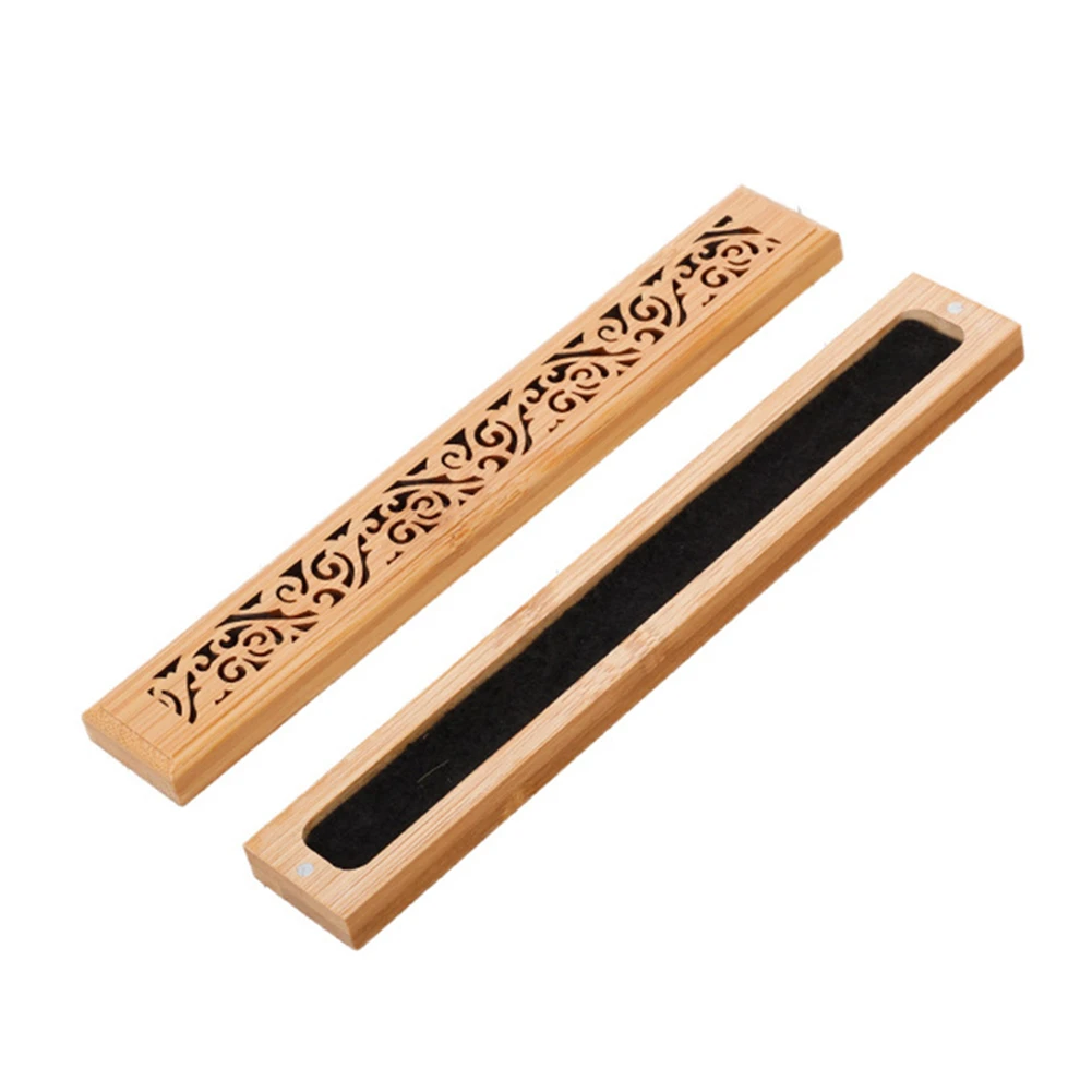 Бамбуковая ладана горелка ручная резьба полая ручка ладан держатель