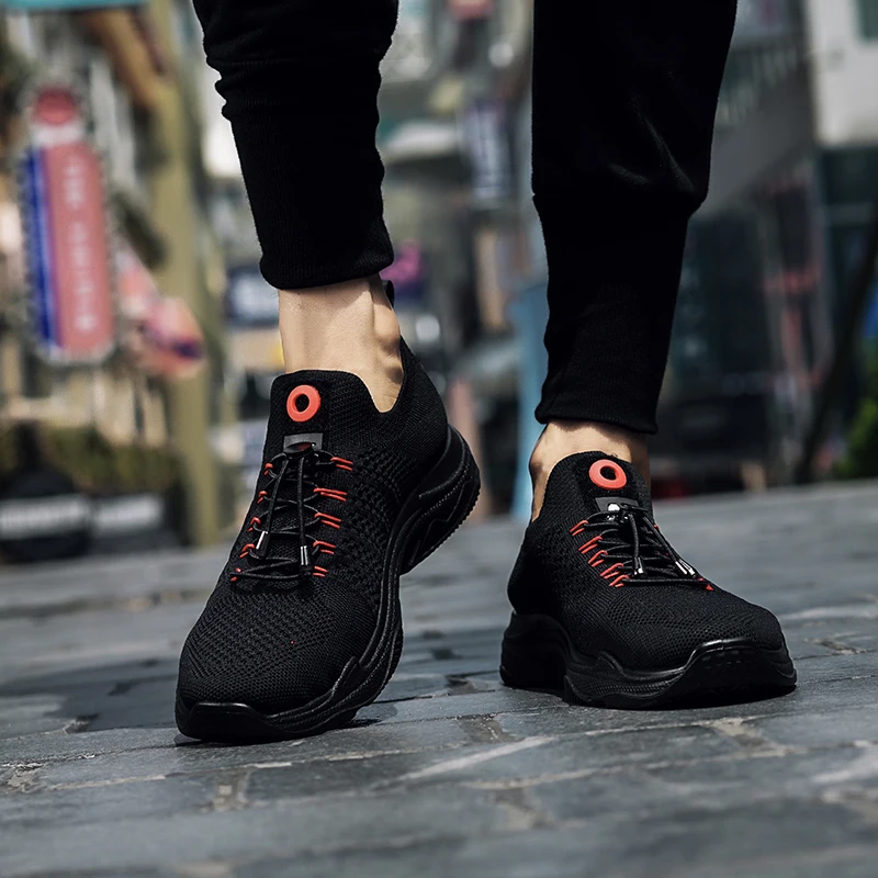 2019 Summer Autumn Male Shoes Tenis Men's Gray Black Bottoms Casual Men Trainers Shoe Fly Weave Sneakers |