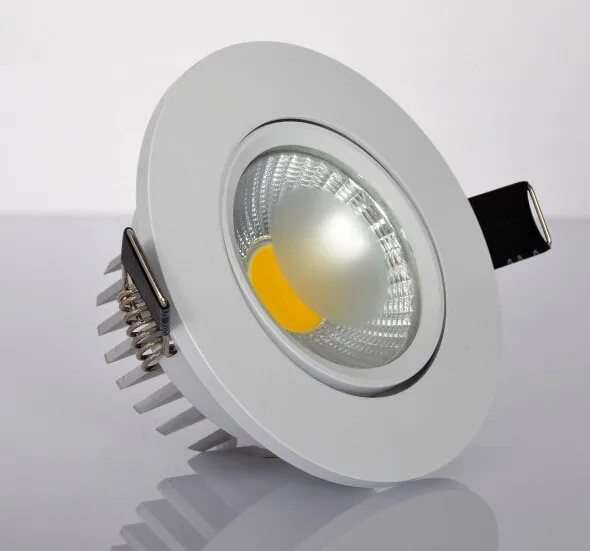 Купи Free Shipping Super Bright Dimmmable COB Led Ceiling Light 7W/10W Recessed Down light with Driver AC85-265V Led Spot lighting за 384 рублей в магазине AliExpress