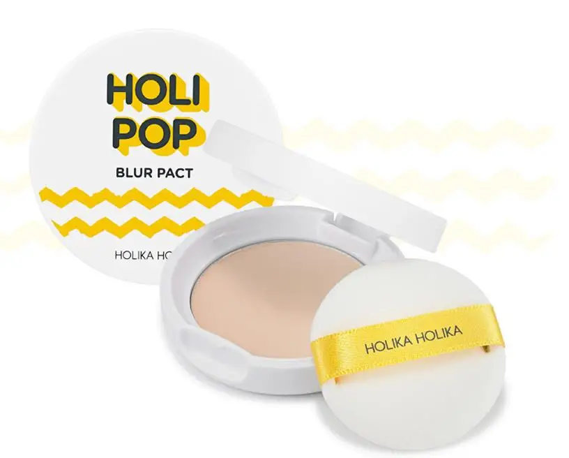 HOLIKA Холи поп размытие Пакт (SPF30/PA + +) 10 5 г Mineral Pressed Powder Осветляющий отбеливание