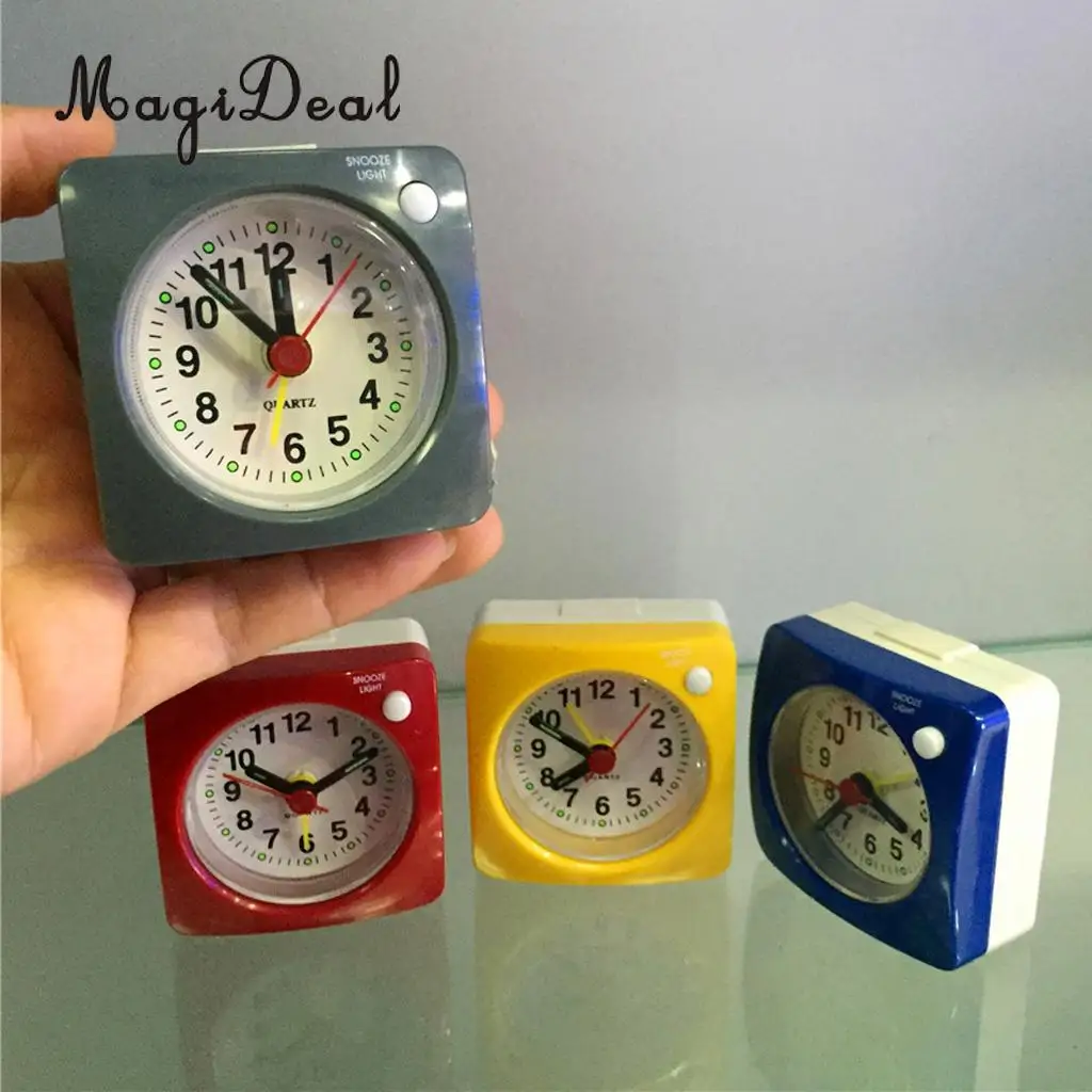 6 см маленькие часы восходящий звук с ночным светом просмотр тикающий Аналоговый