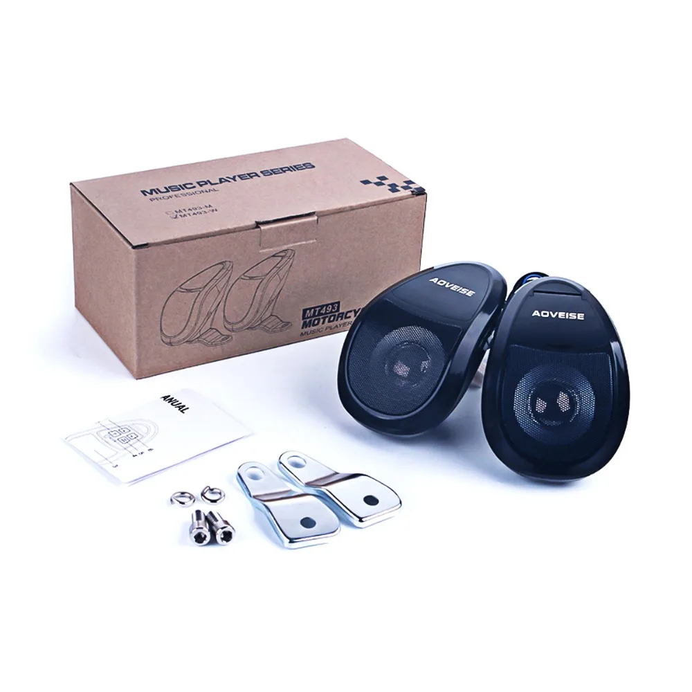 

SOONHUA Waterproof Auto Motorcycle Speakers Support TF U-disk MP3 FM Radio Tuner Bluetooth Stereo Speaker With Inbuilt Amplifier