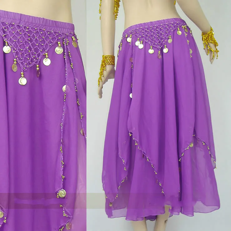 

Women Dancewear Belly Dance Skirt Belly Dancing Long Professional Belly Dance Skirts