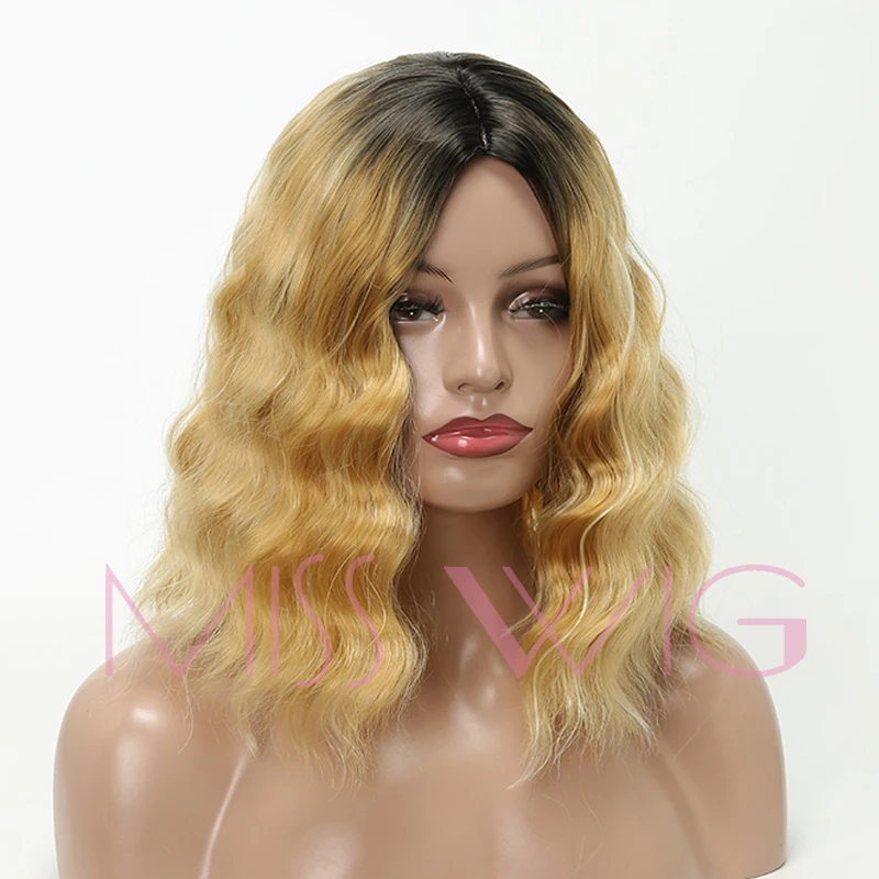 MISS WIG 16 дюймов 200 г цвет кудрявые вьющиеся парики для черных женщин синтетические