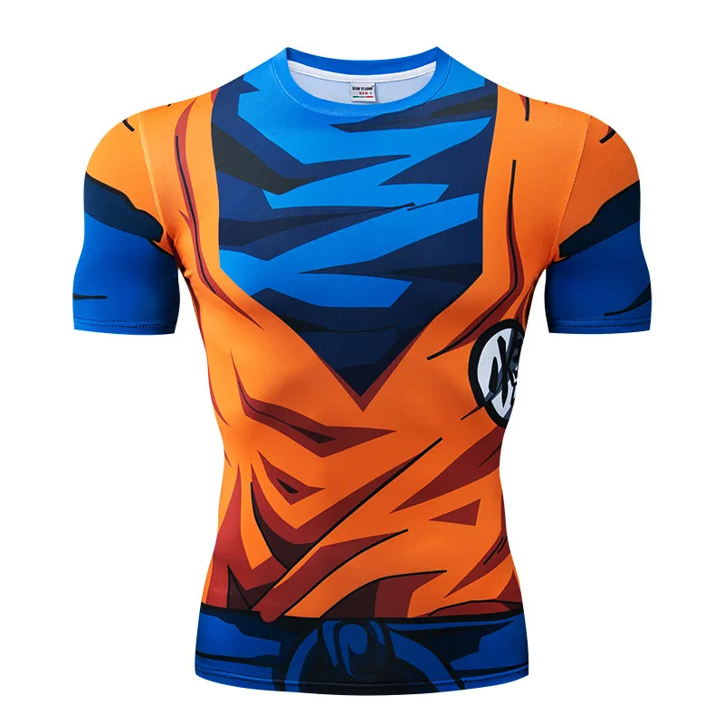 DX-022 Мультфильм Dragon Ball шаблон Мужская футболка с принтом повседневная мужская одежда для фитнеса Повседневная мода X Task Force Прямая поставка плюс - Цвет: DX-022