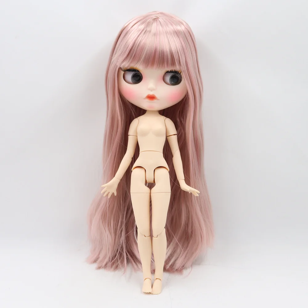 Ледяной DBS Blyth кукольные 1/6 bjd из белой кожи шарнирное тело розовый смешанный цвет