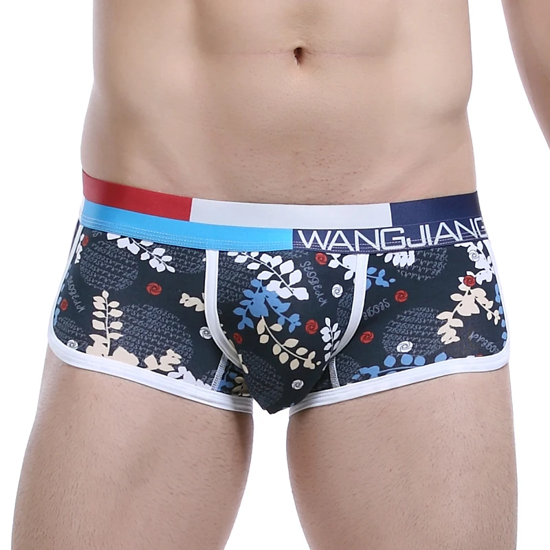 2018 Для мужчин шорты-боксеры сексуальное нижнее белье бренда боксеры WJ Cueca хлопок