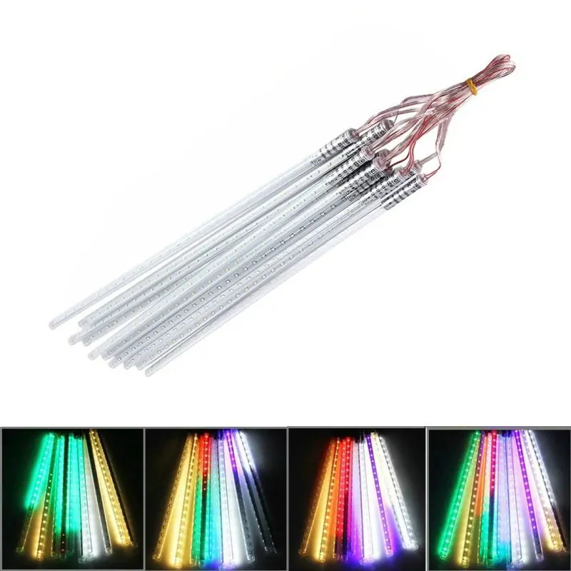 10 трубы Строка 50 см 2835SMD 520 светодиодов метеоритный дождь светильник вечерние