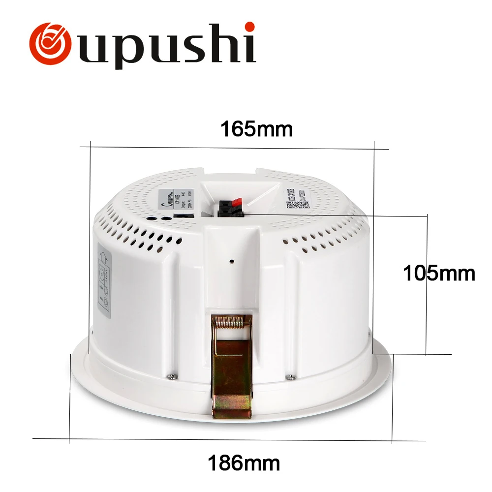 Oupushi Bluetooth динамик 110 В ABS активный настенный динамик PA звуковая система 6,5-дюймовый потолочный динамик Bluetooth 20 Вт для домашней музыки