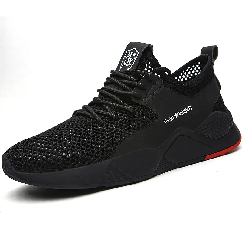 Мужская безопасная обувь со стальным носком легкие Нескользящие рабочие