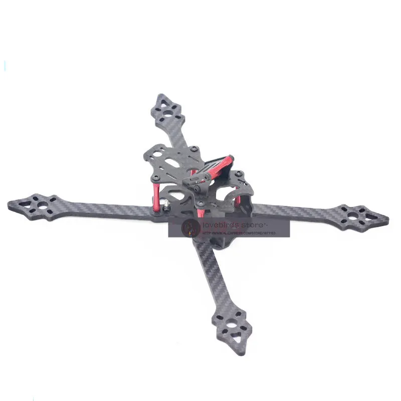 DIY Мини FPV Дрон XRS220 220 мм 5 "из чистого углеродного волокна Рама Разобранная 4