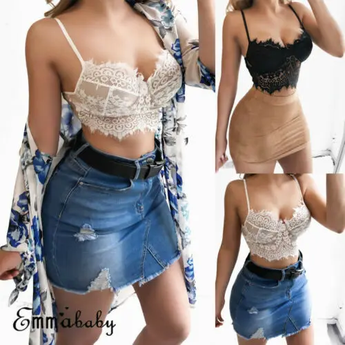 Женский кружевной бандажный Топ 2019|Топы| |