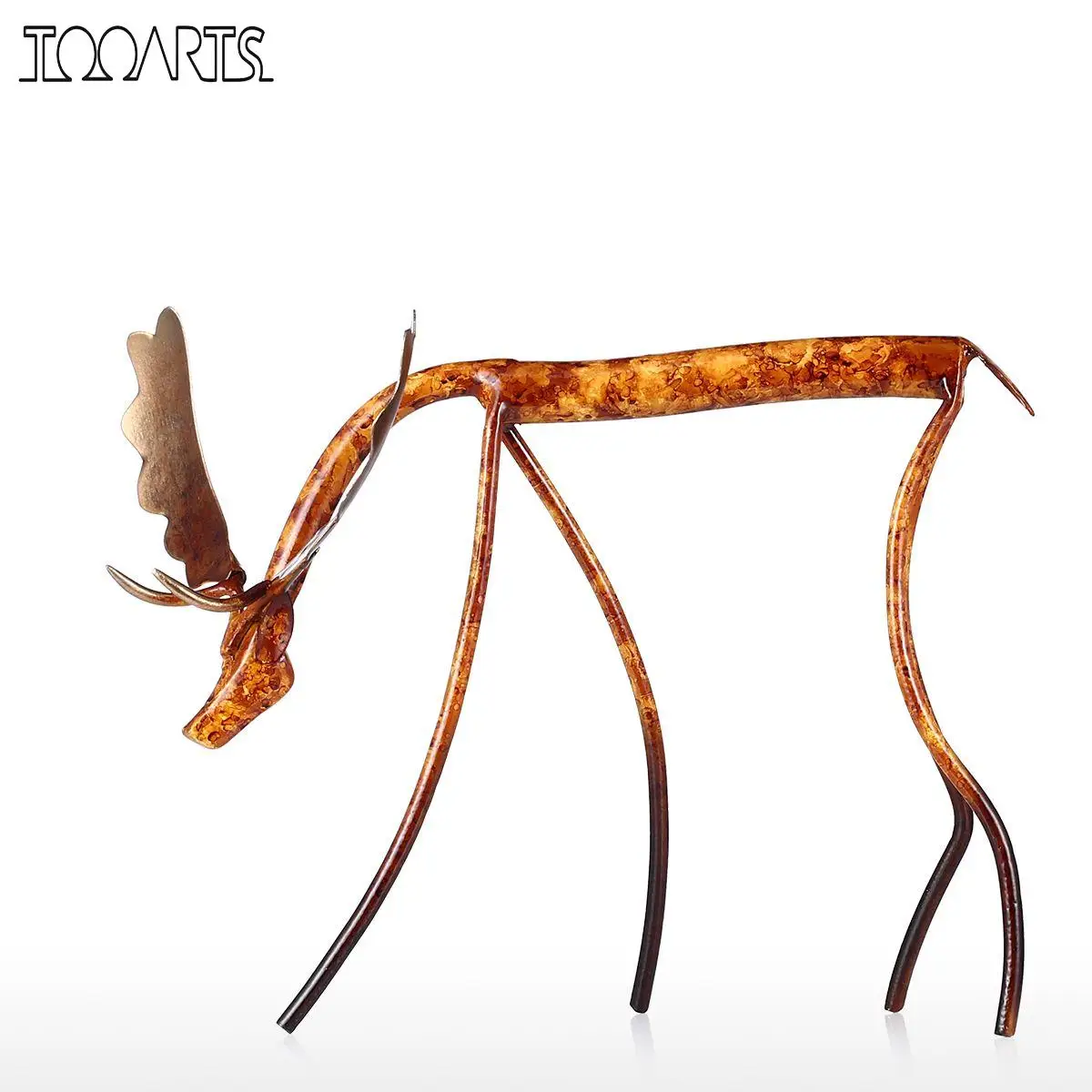 Tooarts лук/подъемная голова Moose железная скульптура для украшения дома ремесла