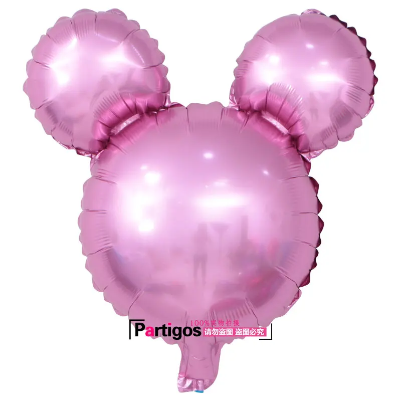 style 9 10 шт./лот, милый мини Микки, Минни Маус, фольгированные шары, Мультяшные надувные воздушные шары в форме головы 30*45 см, декор для дня рождения, игрушки - Цвет: style 9
