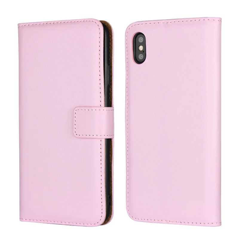 Чехол кошелек из натуральной кожи Магнитный Флип кейс для iPhone X XR XS MAX 8 8Plus 7 7Plus 6 6S