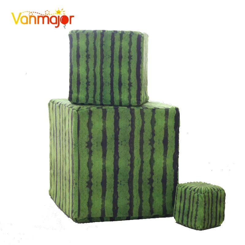 Vanmajor 10/20/30 см творческий квадратный арбуз плюшевые игрушки куклы фруктов диван-подушка личность Забавный подарок на день рождения; Маленькая подвеска