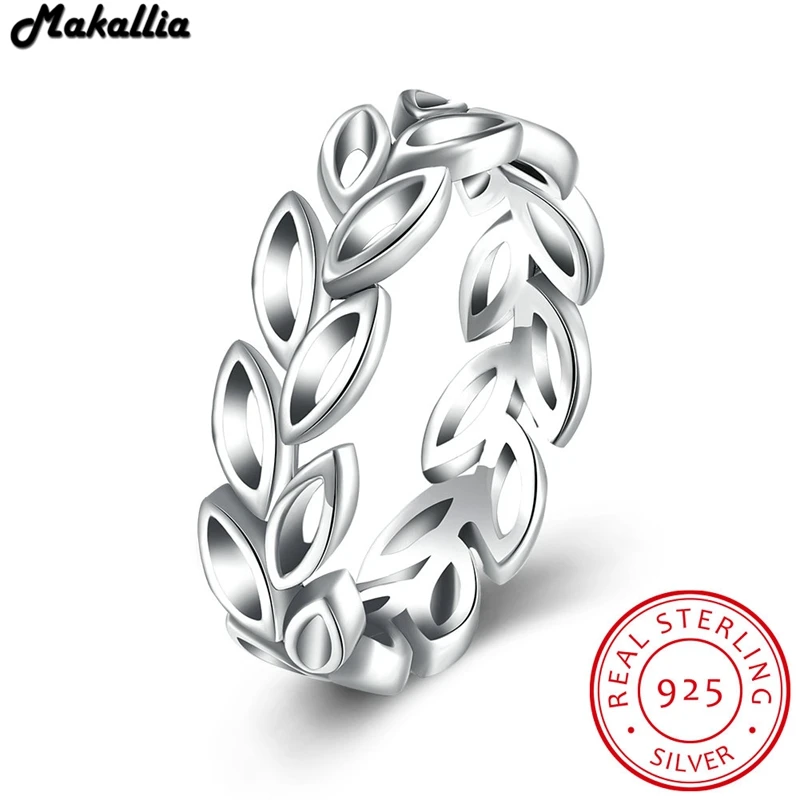 Серебряное Аутентичное кольцо из 100% стерлингового серебра 925 пробы оливковая