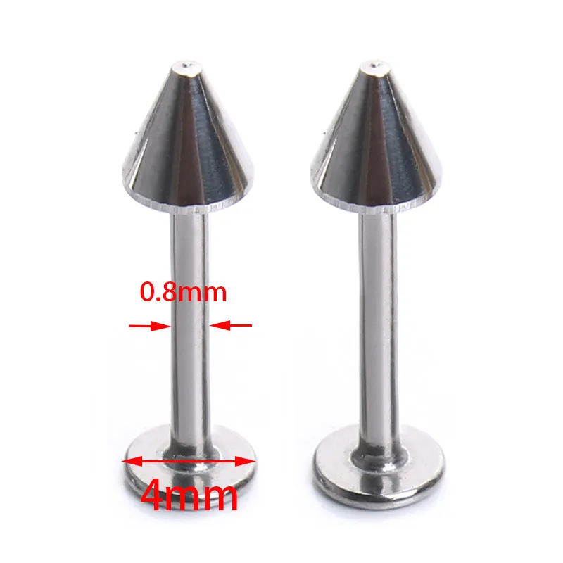 10 шт./лот серьги из нержавеющей стали стрелки гвоздики крючки кольца губы пирсинг