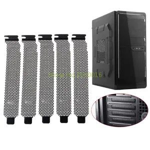 Вентиляционные дефлекторы с разъемом PCI, 5 шт., Крышка корпуса, блок бит, вентилятор охлаждения, Пылезащитный фильтр, чехол для компьютера, металлический Дырокол C26