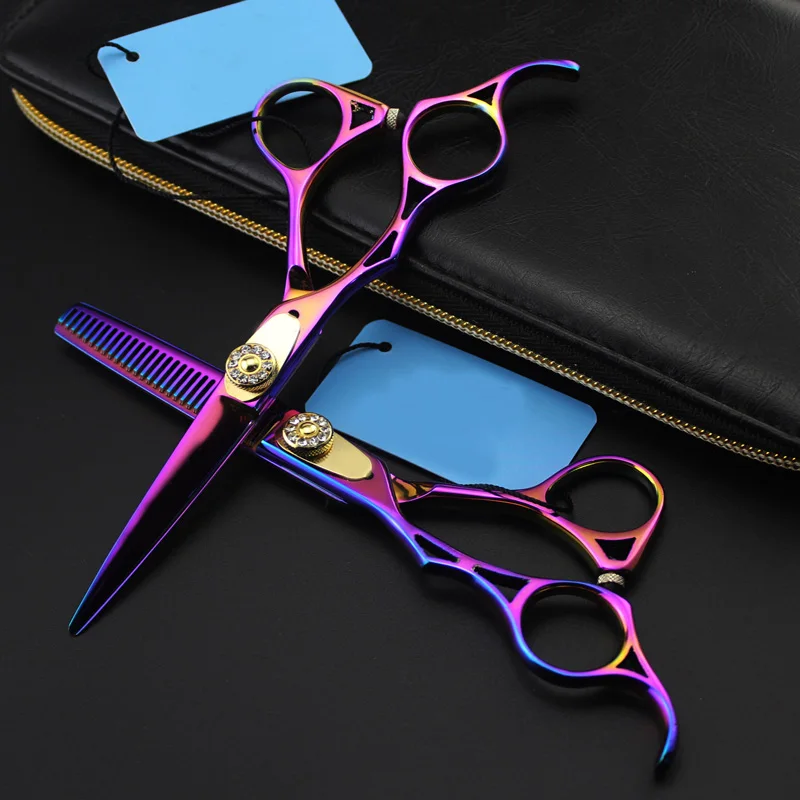 Японский набор профессиональных парикмахерских ножниц 5 дюйма для левой руки