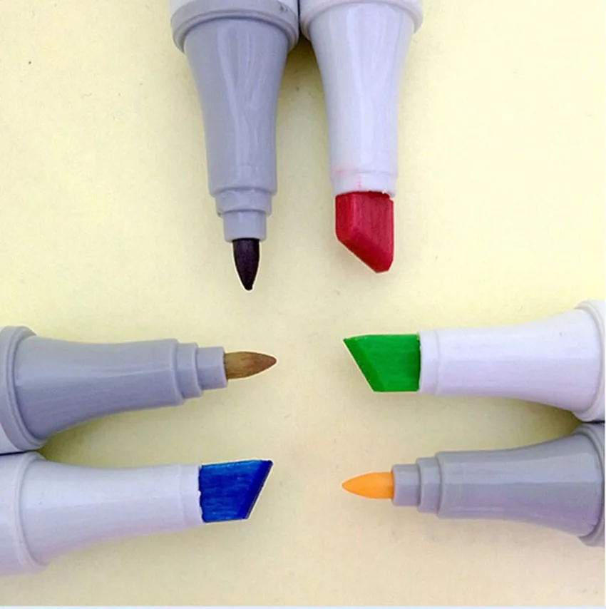 Алкоголь 48 Цвет Перманентный маркер Краски finecolourtwo поколения Copic маркеры манга