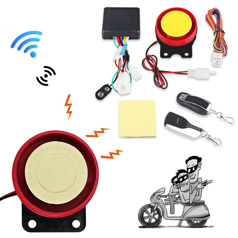 Сигнализация для мотоцикла велосипеда скутера 12 В дБ|Защита от кражи| |