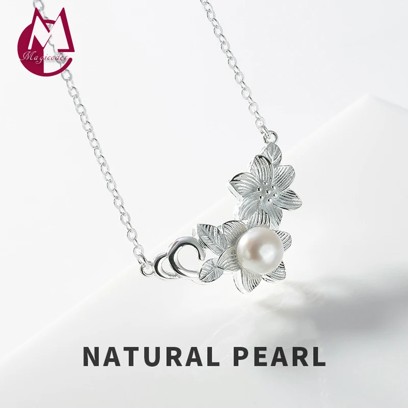 Женское длинное ожерелье из натурального пресноводного жемчуга с подвеской в