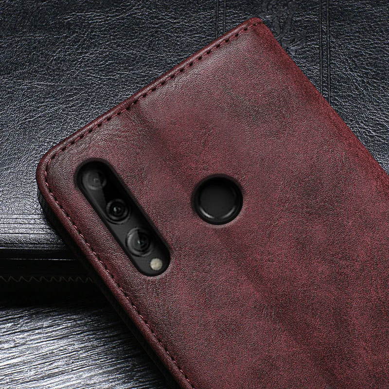Чехол для Huawei P Smart + 2019 чехол высокое качество ретро кожаный с откидной крышкой Plus