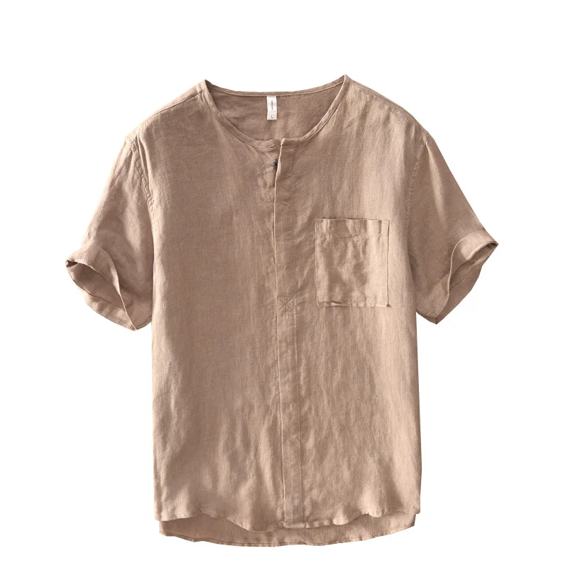 

2019 летняя льняная рубашка повседневные мужские рубашки с короткими рукавами дышащие крутые Гавайские рубашки свободные Азиатские размеры высокое качество