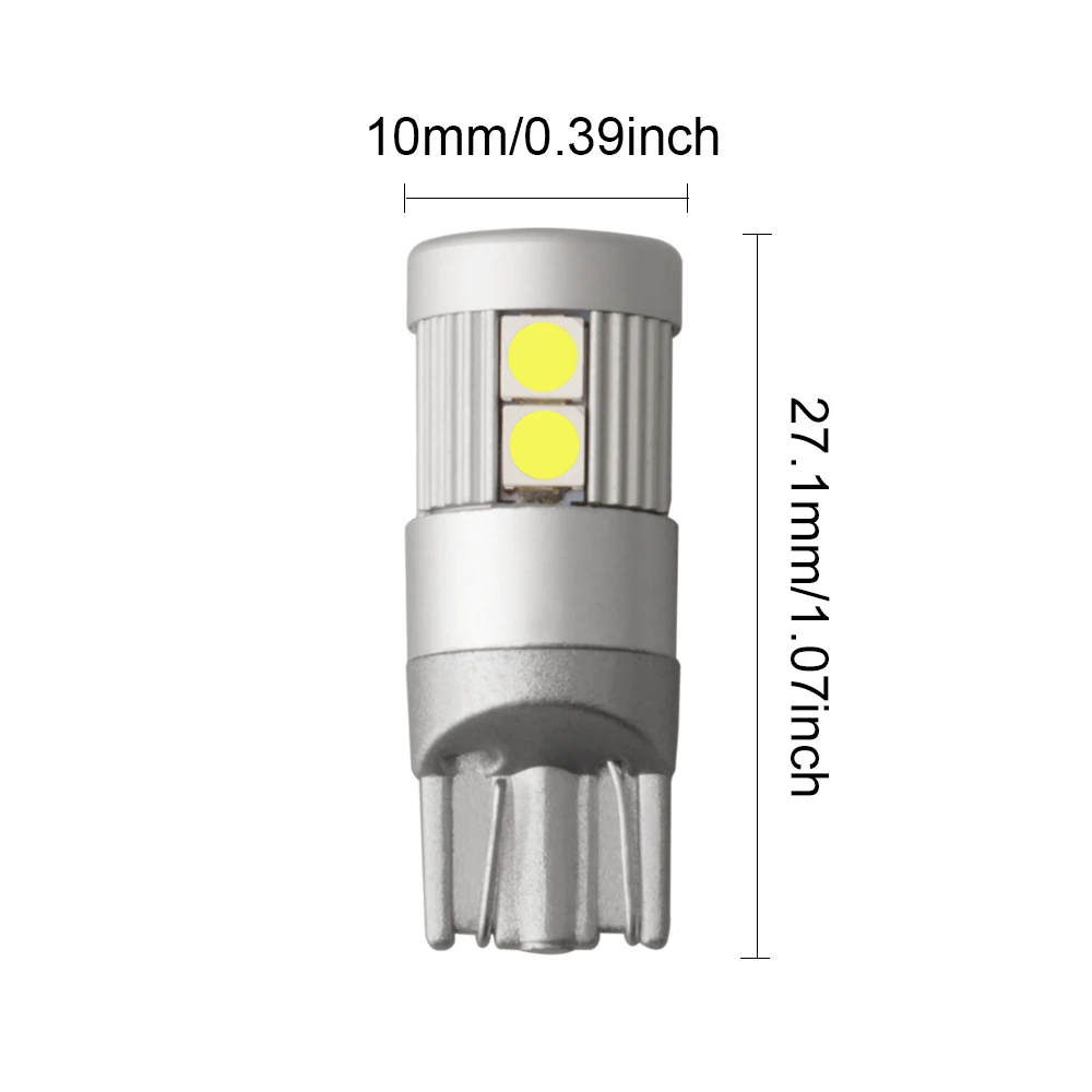 2 шт. стайлинга автомобилей авто светодиодный T10 194 W5W 9SMD 3030 светильник лампы