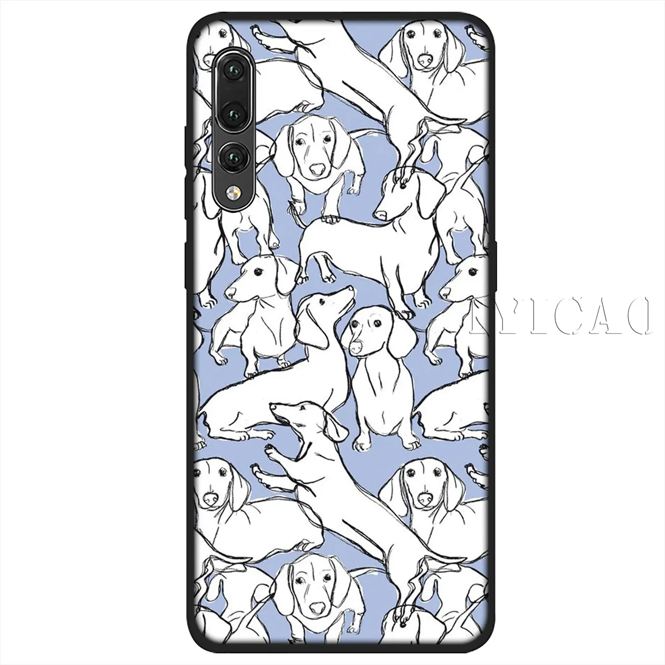 IYICAO животные милые собаки такса Мягкий силиконовый чехол для Huawei P30 P20 Pro P10 P9 P8 Lite