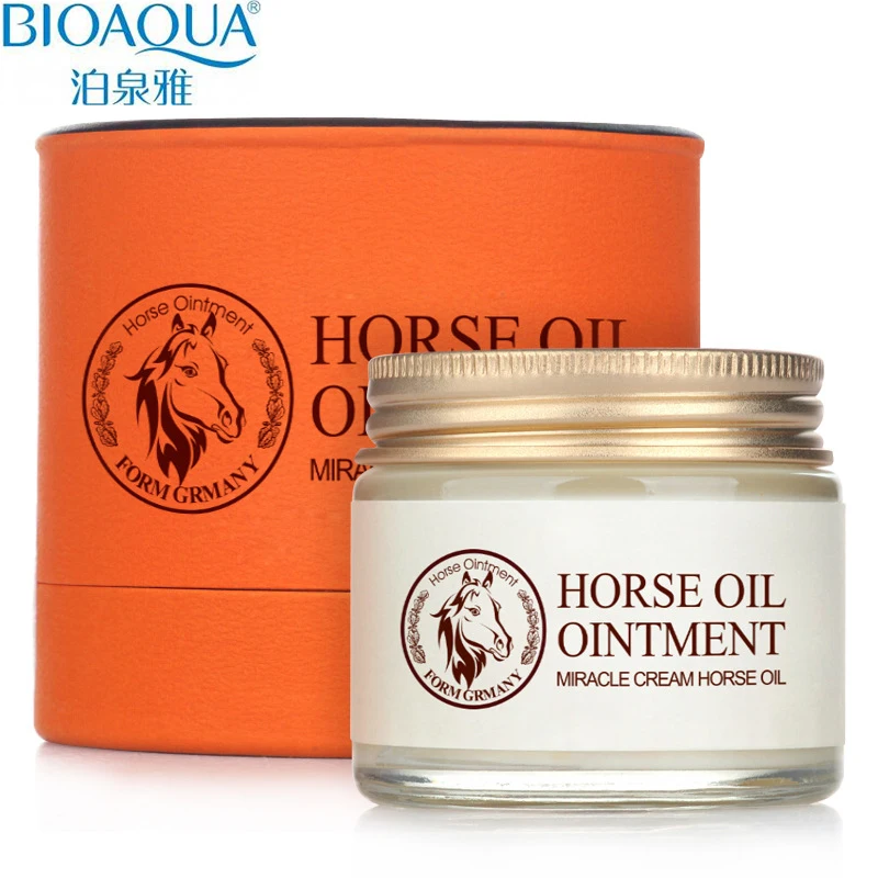 

Bioaqua Horse Oil Cream Moisturizing Anti Aging Cream Scar Face Body Whitening Cream Skin Care Ageless Products Korea Cosmetics