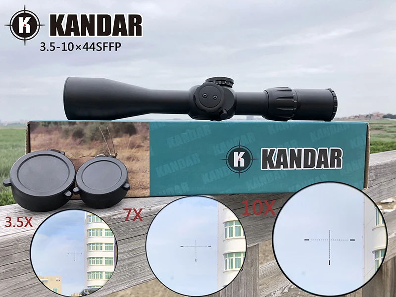 Охотничий прицел 3,5-10X44 FFP с красной точечной оптикой с первой фокальной плоскостью 11 или 20 мм рельс черный прицел