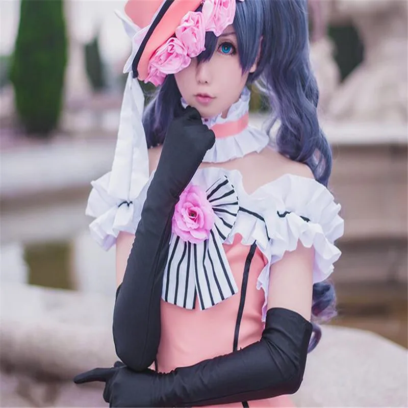 Ciel Phantomhive/Карнавальные костюмы черного цвета Платье для девочек в подарок