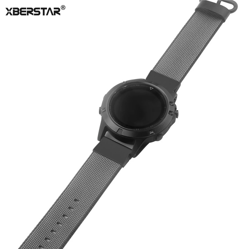 XBERSTAR Quick Release нейлон плетеный браслет на запястье ремешок для Garmin Fenix 5/Forerunner 935/подход S60 gps часы ремешки