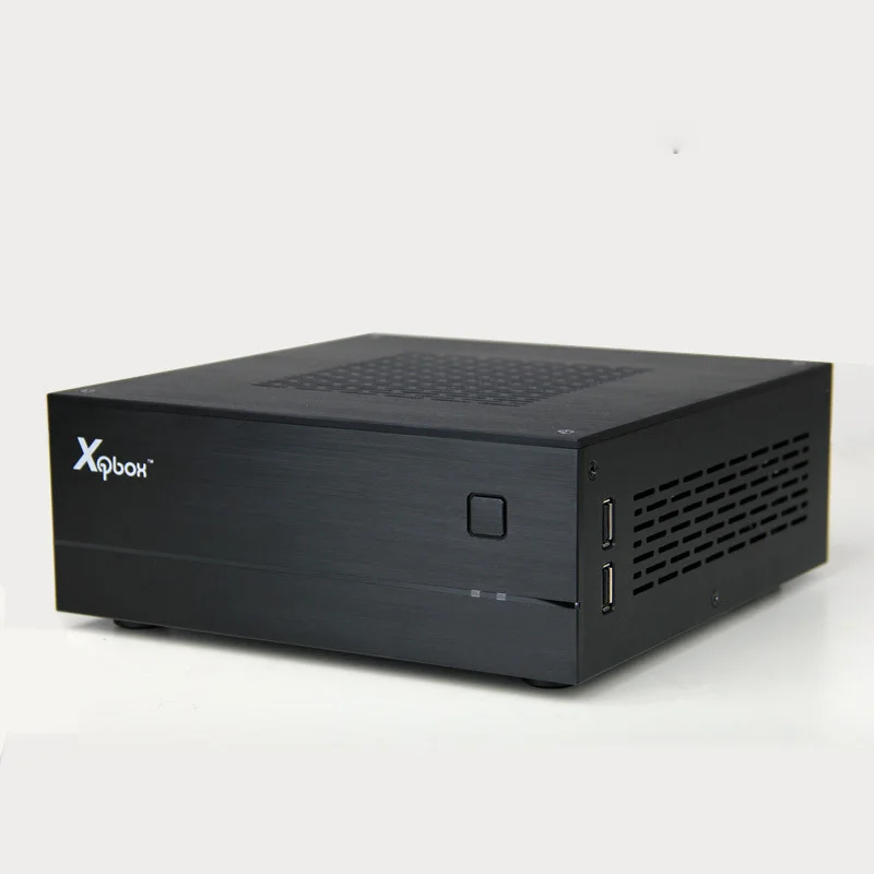 

AC-DC HTPC ITX Mini computer case in aluminum Briefcase Home theater computer box desktop game PC enclosure small chassis ITX
