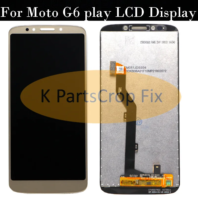 ЖК-дисплей для Motorola Moto G6 Play xt006 дисплей с сенсорным экраном дигитайзер в сборе