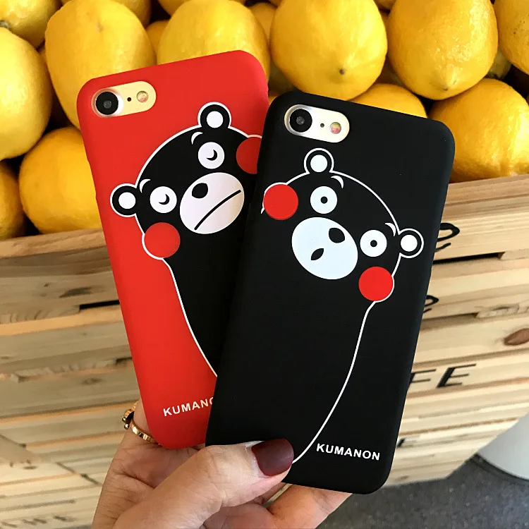 Аниме милый медведь kumamoto корейский чехол для телефона iPhone 5 5S SE 6 S Puls 7 8