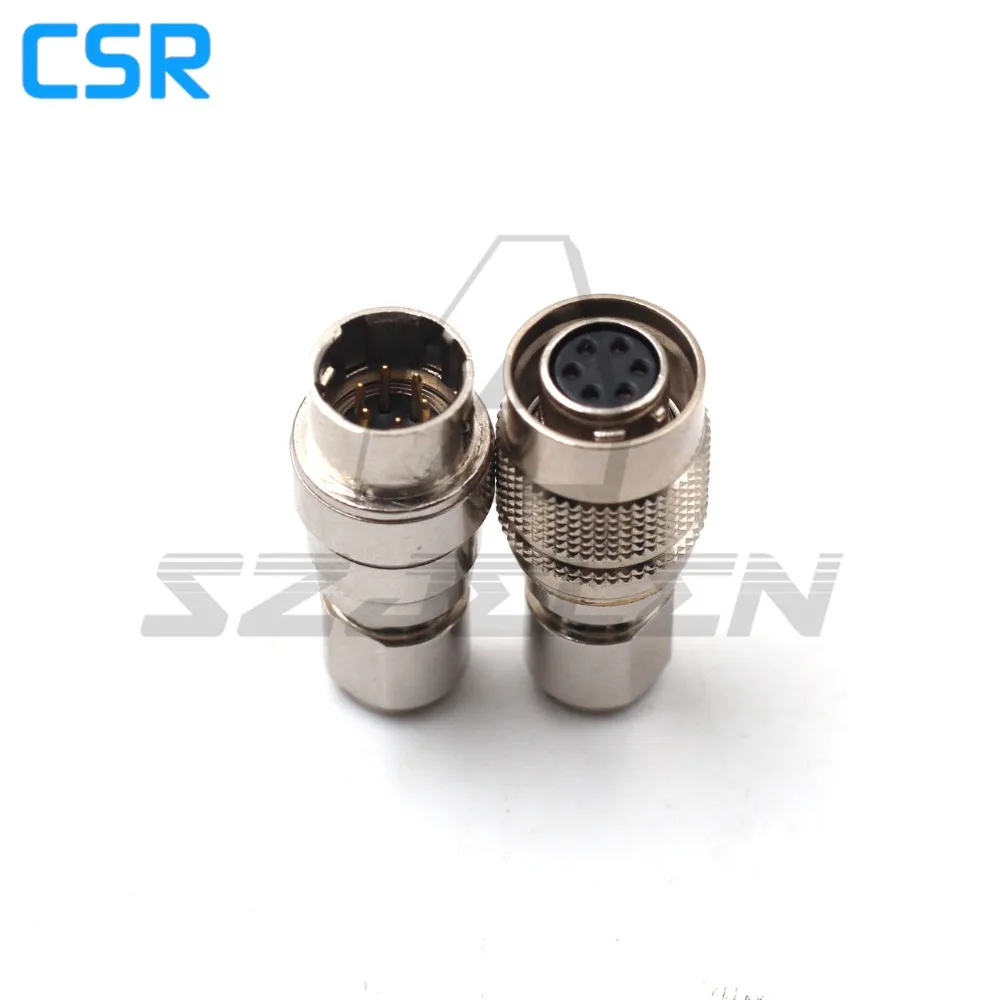 

Hirose Connector 6pin , HR10A-7P-6s/HR10A-7R-6p, 6pin male and female docking connector , instrument power cord plug and socket
