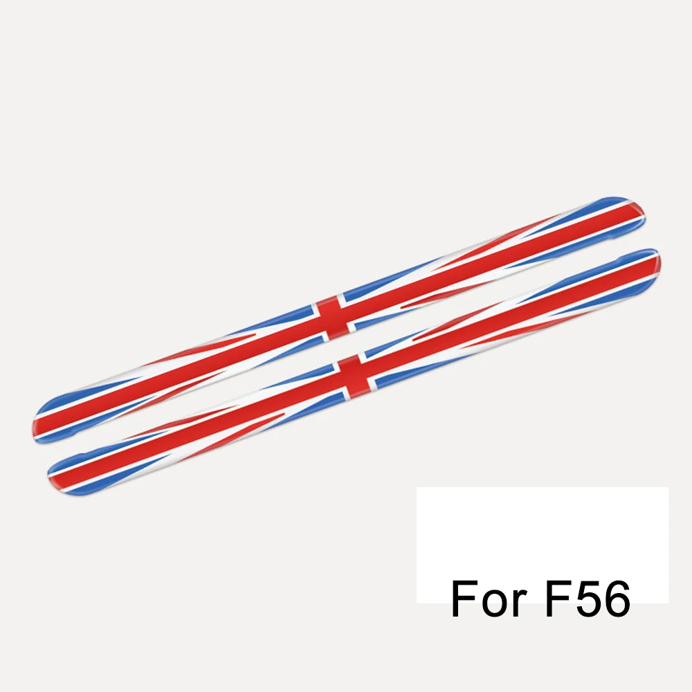 F56 Red Jack 1 компл. Юнион Джек порога Добро пожаловать пластина педаль подножка наклейки для MINI Cooper F54 Clubman F55 F56 земляк стиль - Название цвета: F56 Red Jack