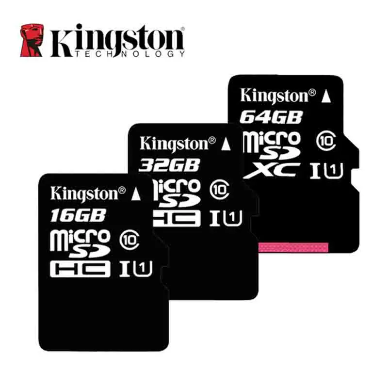 100% оригинальная kingston Micro SD карта 16 ГБ 32 64 Гб 128 MicroSD памяти класс 10 TF MicroSDHC UHS-1 для